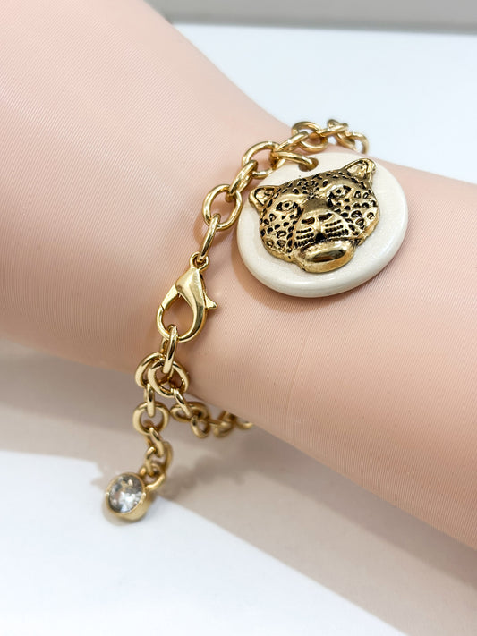 Pulseira Pingente Pantera