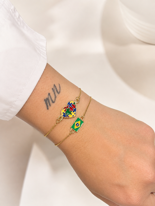 Pulseira Coração Inclusão